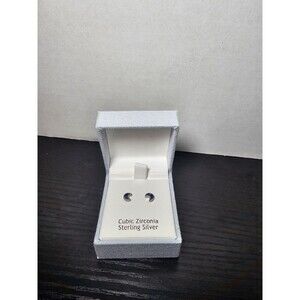 Rachel Ashwell Silver And Blue Moon Stud Earrings NIB